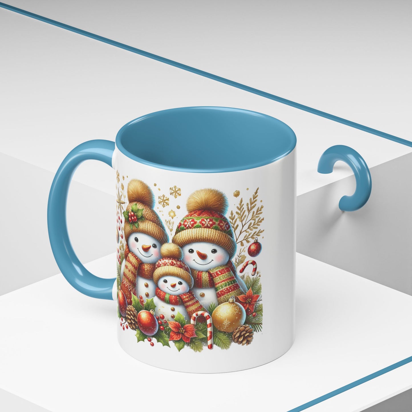 Christmas Mug - Gingerbread Snowman Family 3