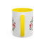 Christmas Mug - Merry Christmas Green & Red Text Tree Snowflakes Presents