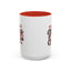 Christmas Mug - Merry Christmas Black Red & White Baseball Text