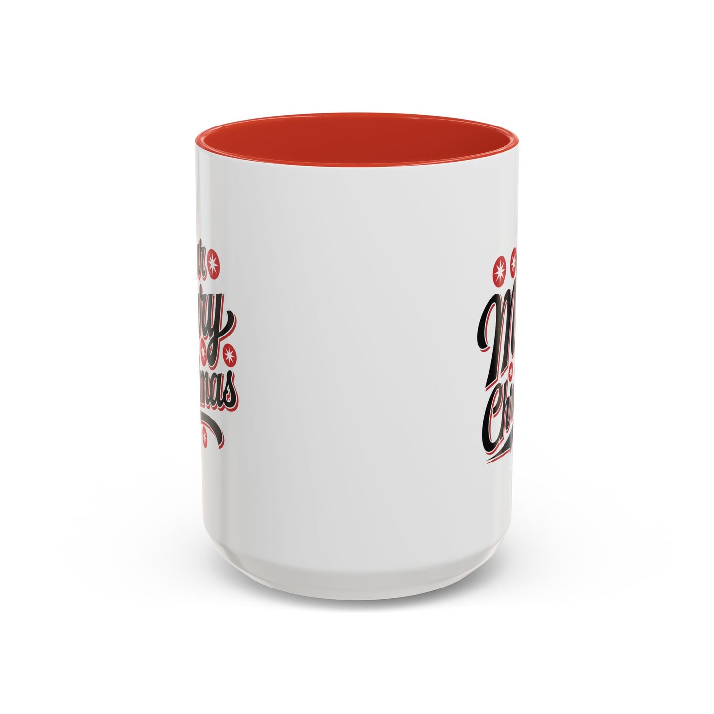 Christmas Mug - Merry Christmas Black Red & White Baseball Text