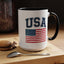 4th of July Mug - USA & Flag