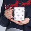 Christmas Mug - Pink & Purple Snowflakes Pattern
