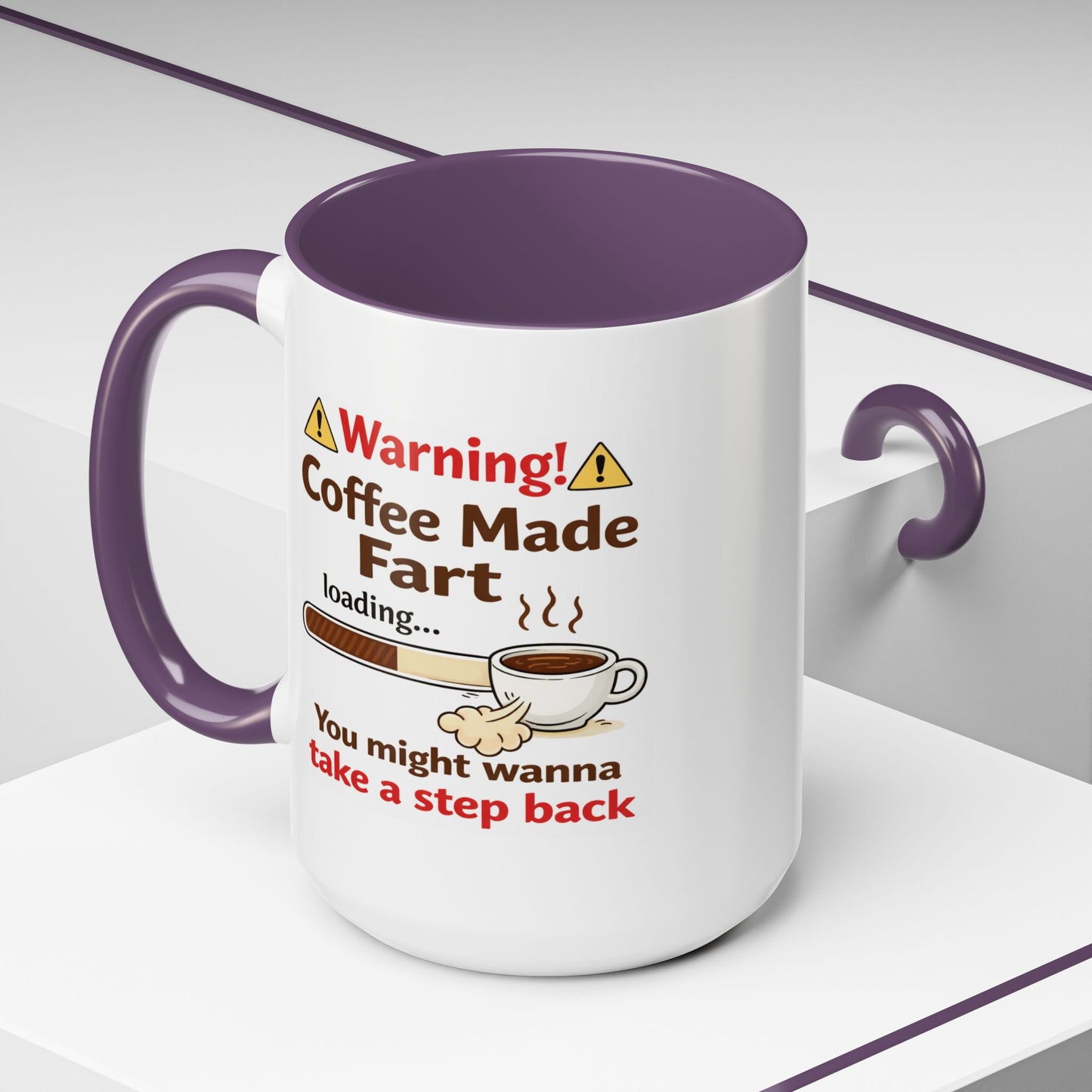 Humor Mug - Warning Coffee Made Fart
