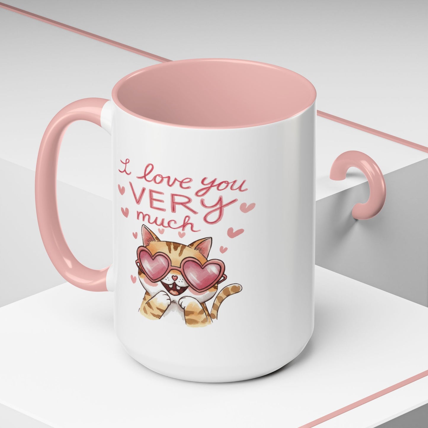 Anniversary Mug - I love You Very Much Cat