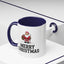 Christmas Mug - Merry Christmas Black Text Santa Walking