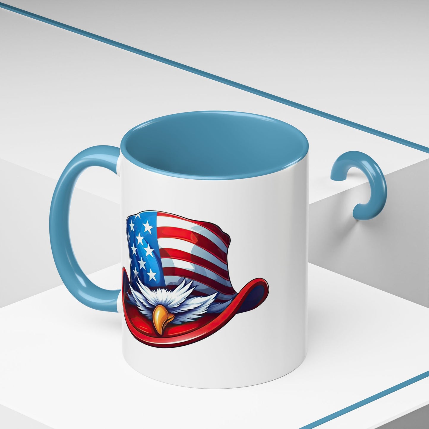 4th of July Mug - Bald Eagle American Hat