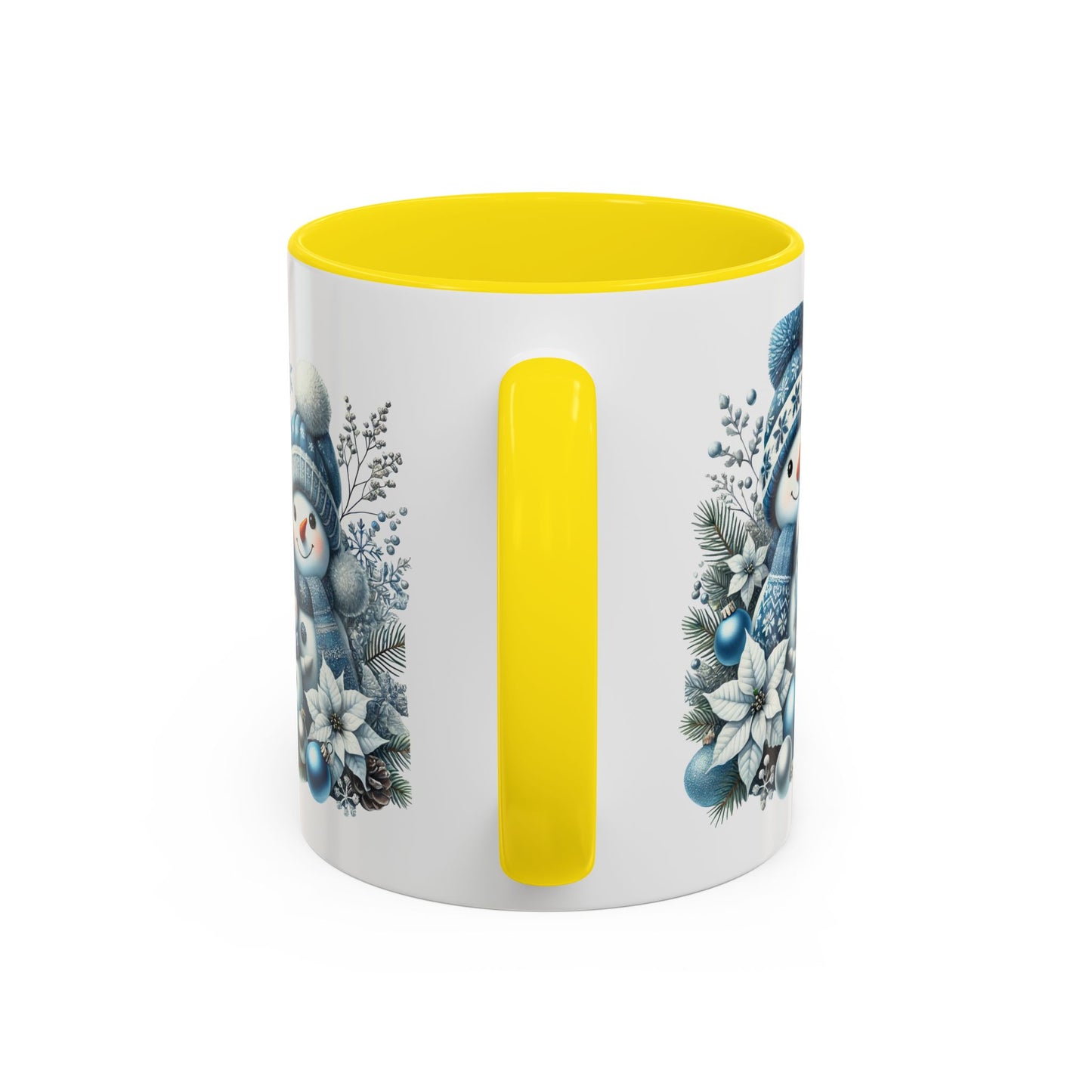 Christmas Mug - Blue Snowman Family