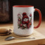 Christmas Mug - Burgundy Snowman