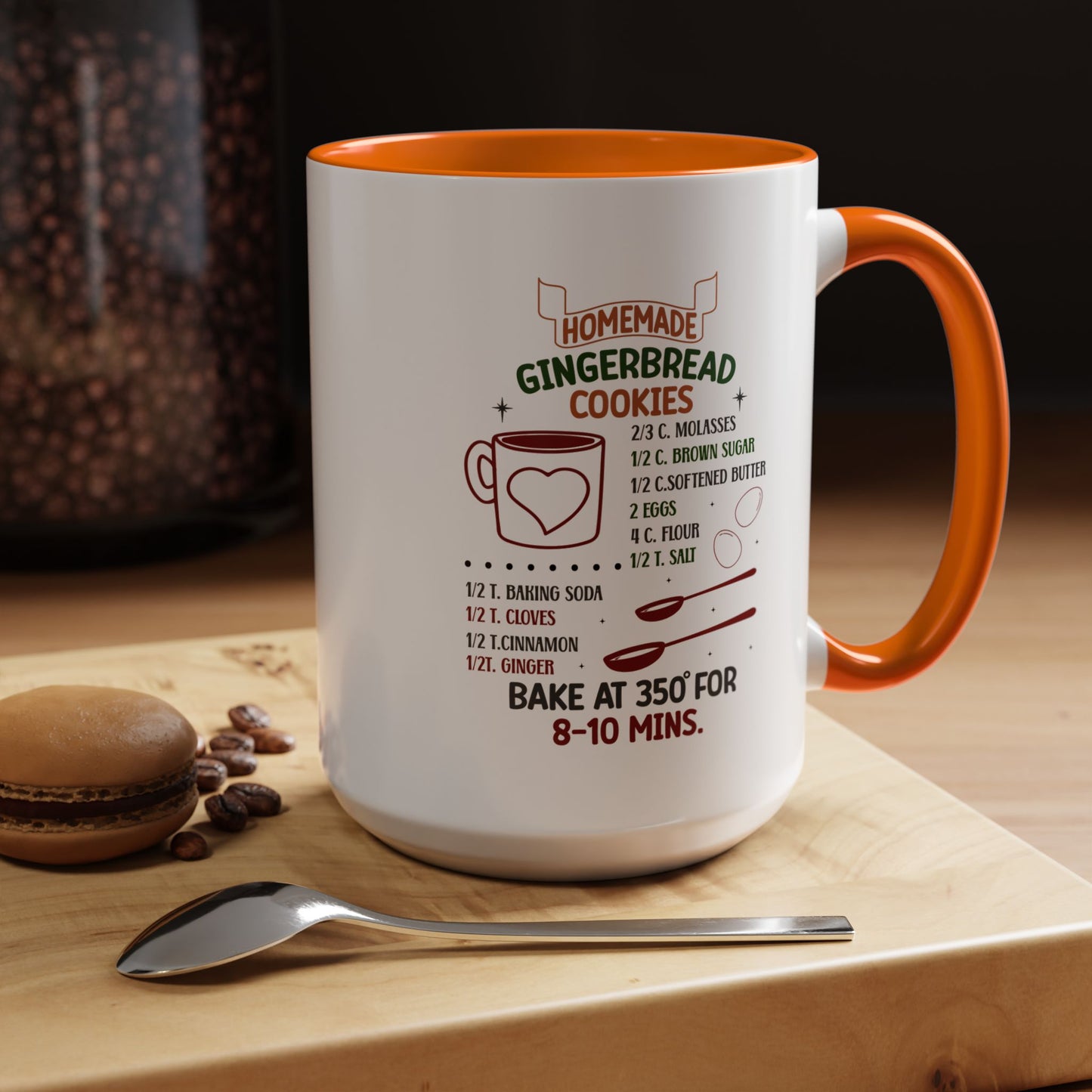 Christmas Mug - Homemade Gingerbread Cookies Recipe