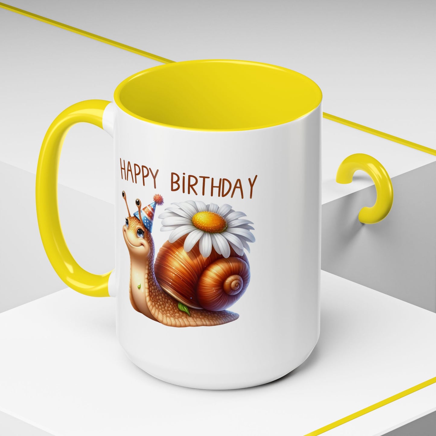 Birthday Mug - Snail Flower