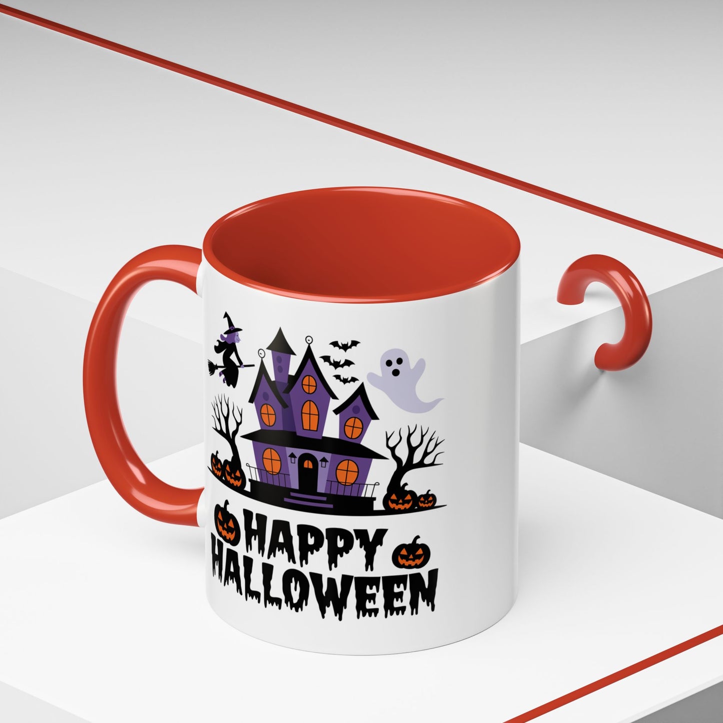 Halloween Mug - Happy Halloween Purple House