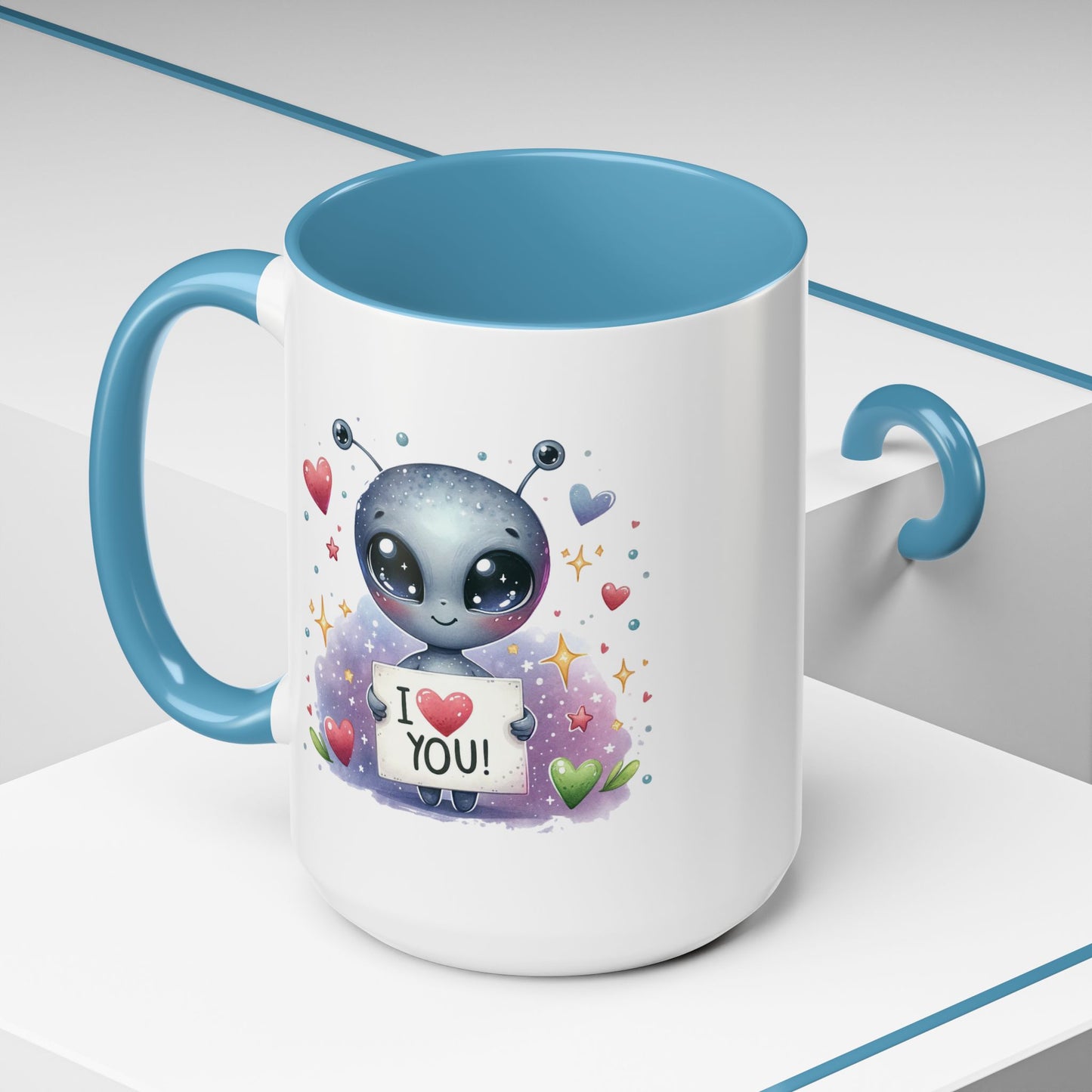 Valentine's Day Mug - I Love You Alien