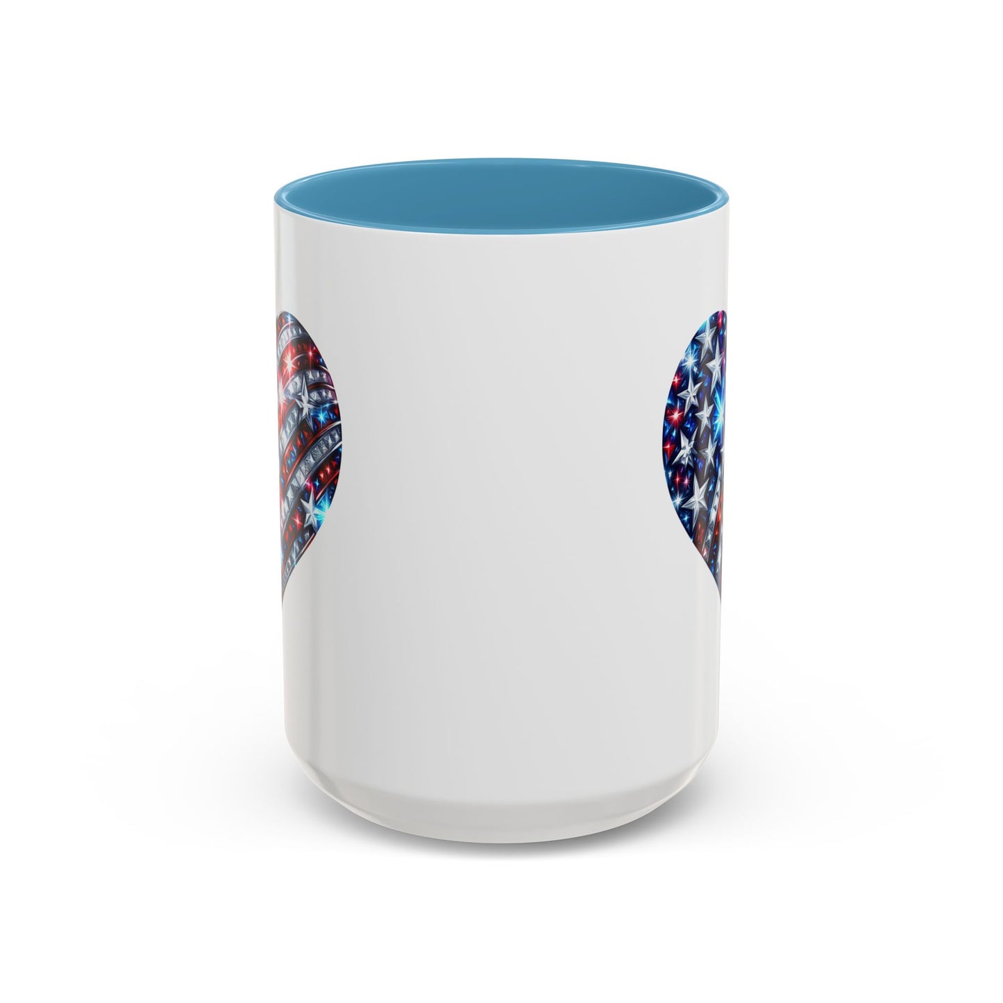 4th of July Mug - USA Sparkle Heart