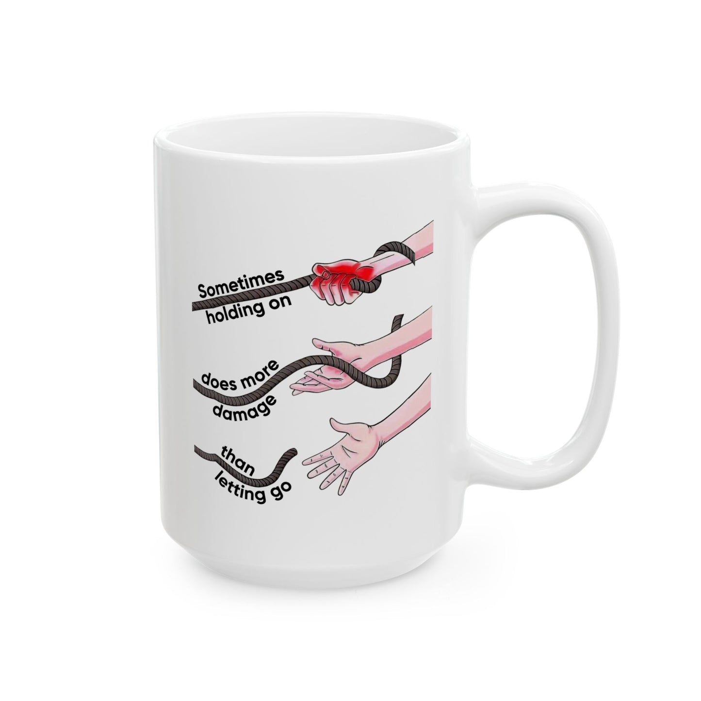 Wellness Mug - Sometimes Holding On