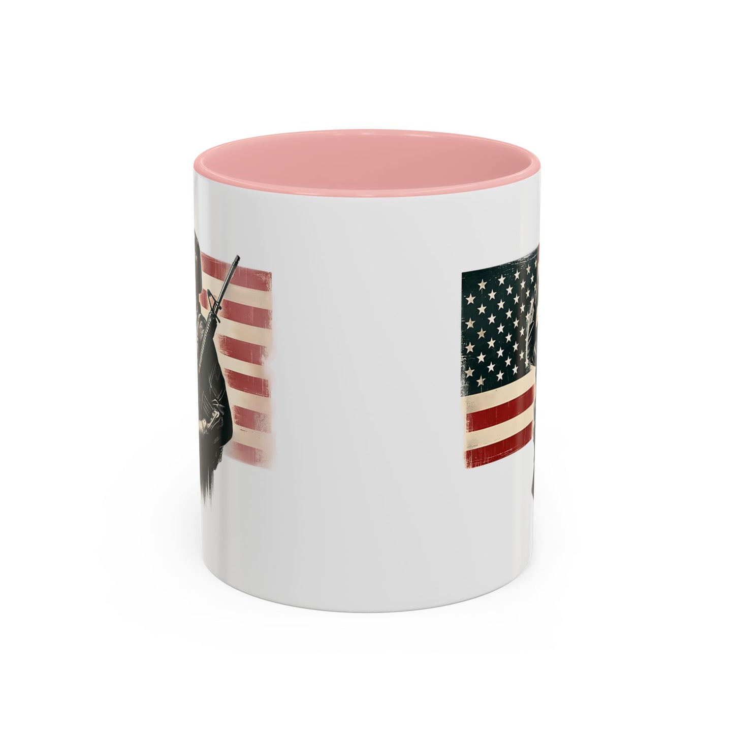 4th of July Mug - Soldier American Flag