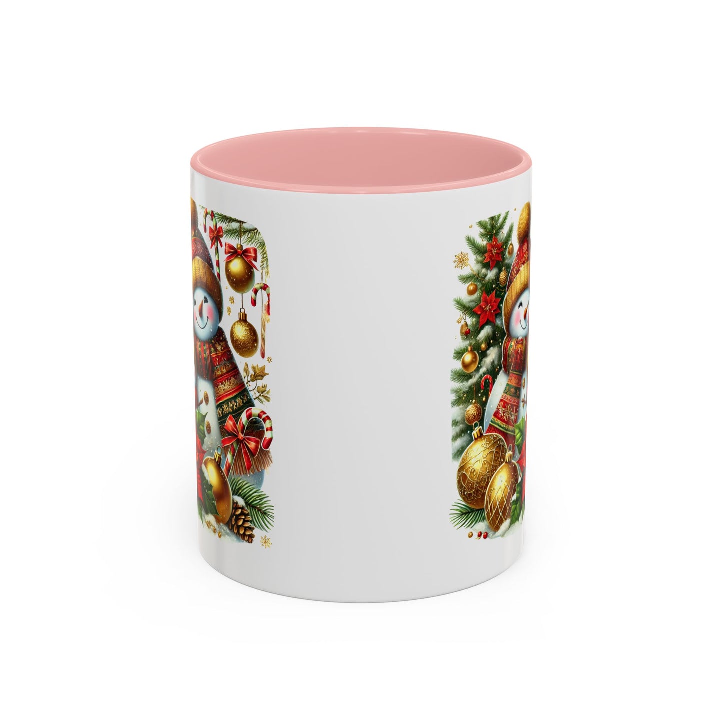 Christmas Mug - Gold Snowman Family 2