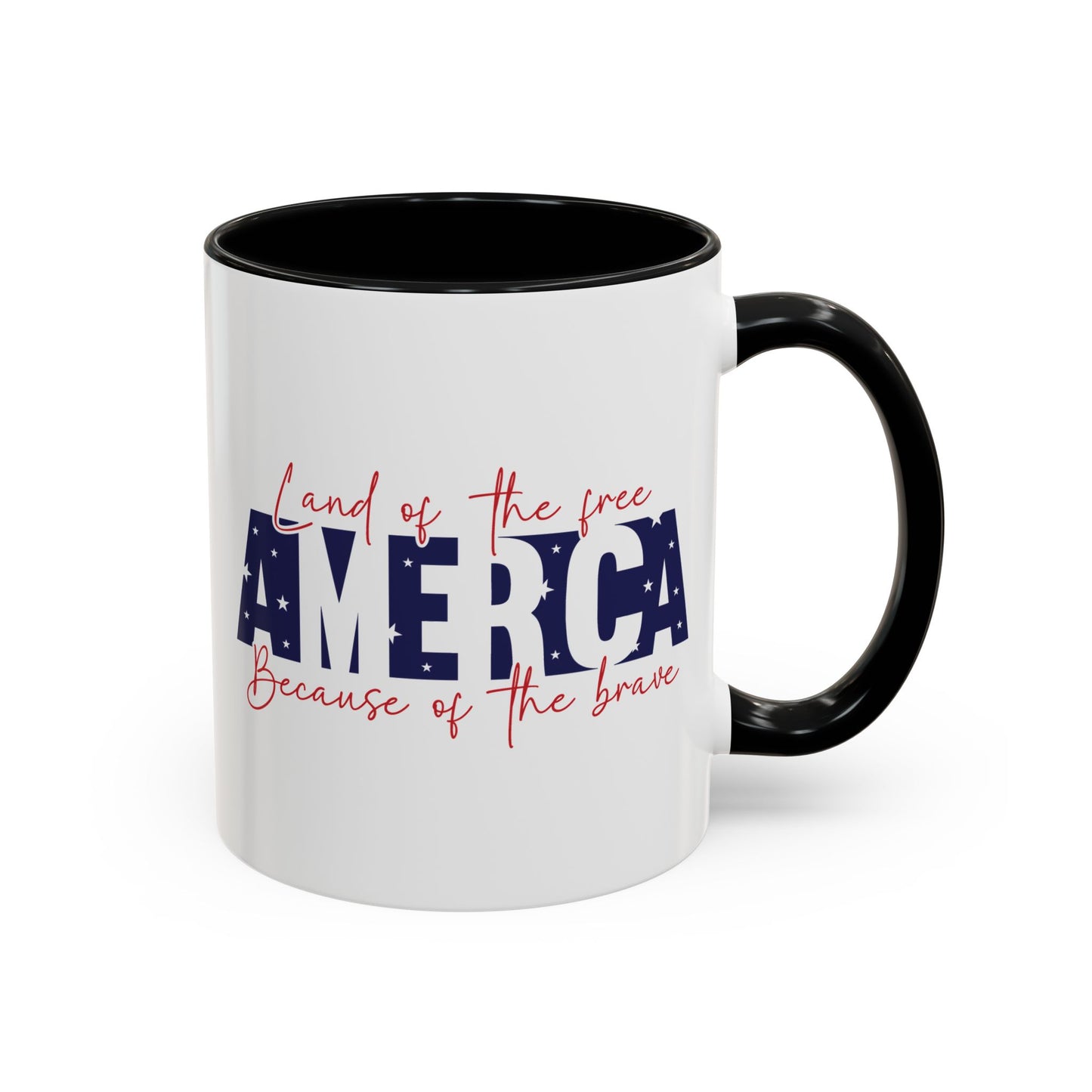 4th of July Mug - American Land of the Free Stars