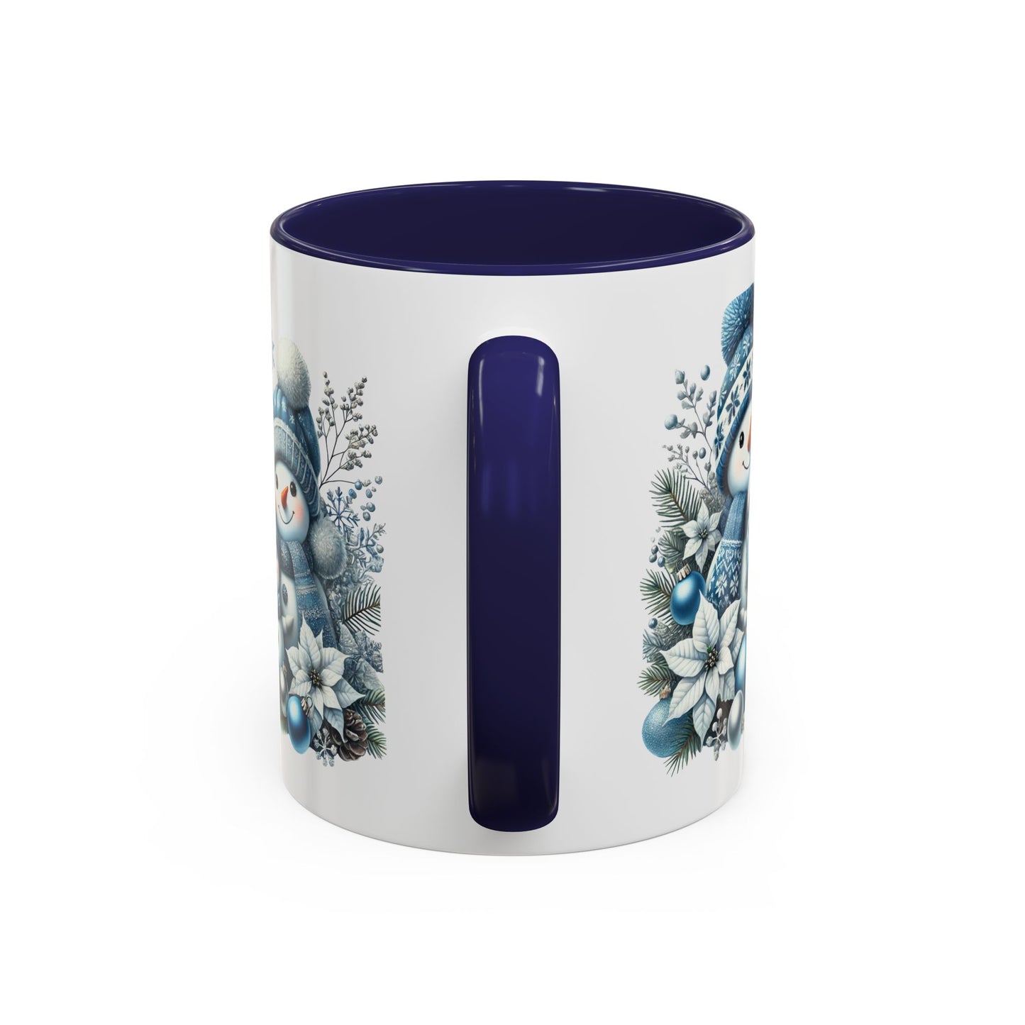 Christmas Mug - Blue Snowman Family