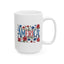 4th of July Mug - Patriotic Floral America