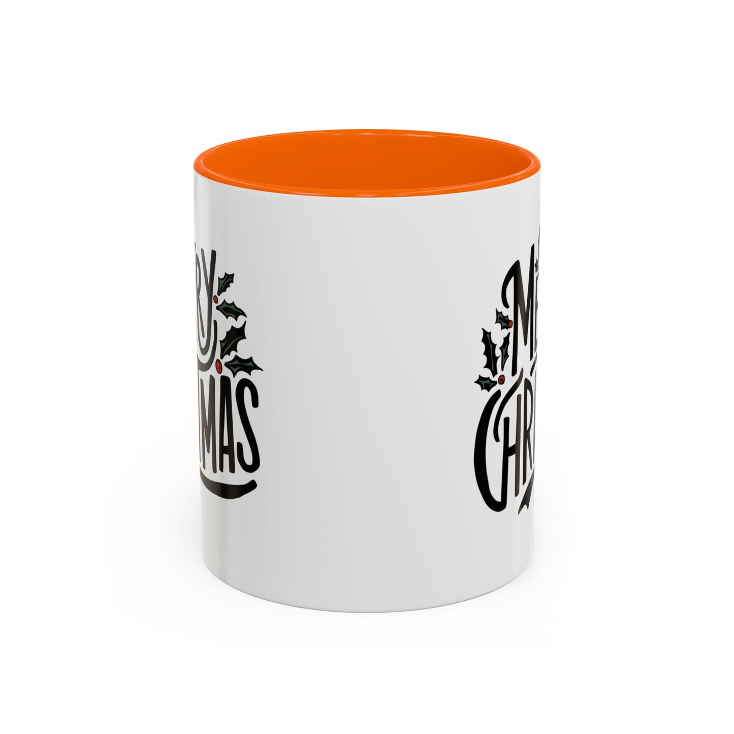 Christmas Mug - Merry Christmas Black Text Mistletoe