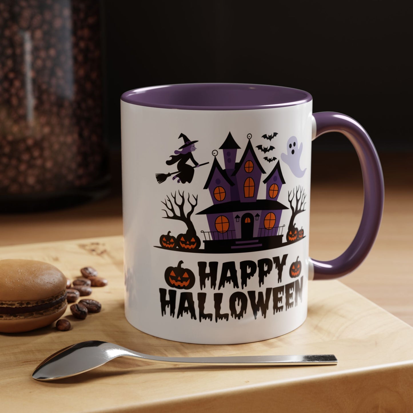 Halloween Mug - Happy Halloween Purple House