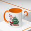 Christmas Mug - Merry Christmas Red Text Santa Tree Presents