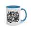 Christmas Mug - Merry Christmas Black Text Mistletoe