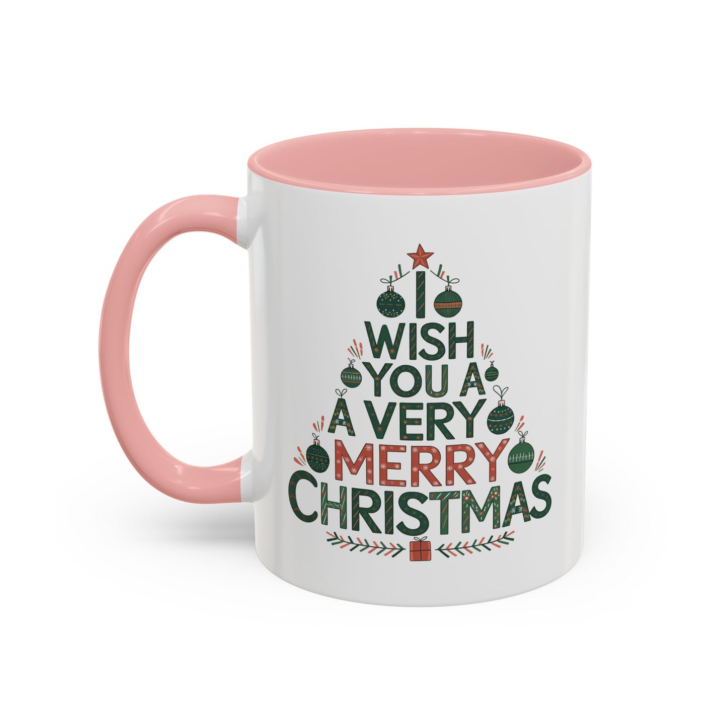 Christmas Mug - I Wish You a Merry Christmas Tree