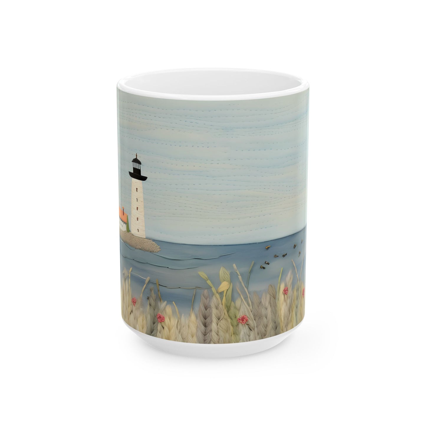 Artistic Mug - Felted Lighthouse 2
