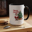 Christmas Mug - Merry Christmas Red Text Santa Tree Presents