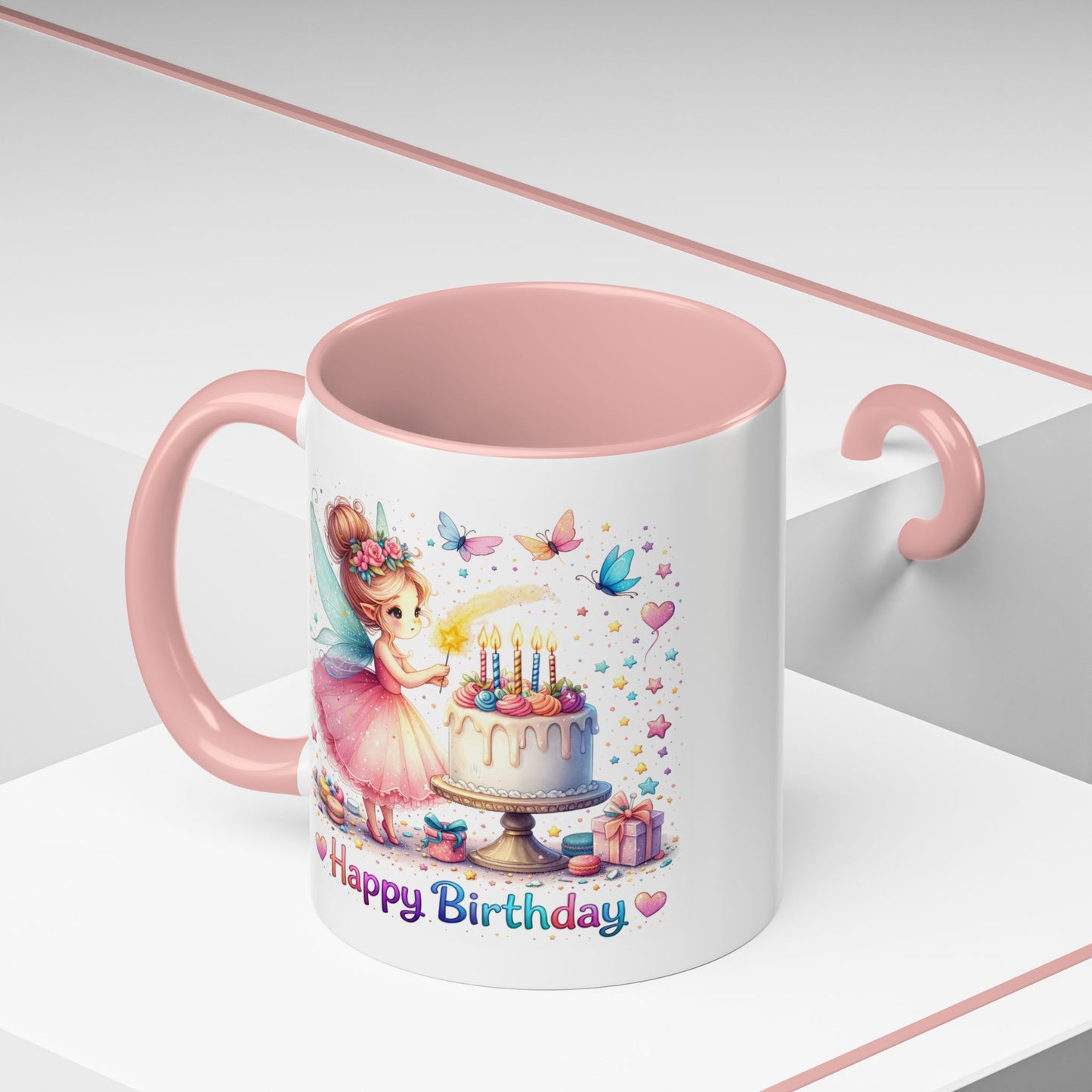 Birthday Mug - Fairy Butterflies
