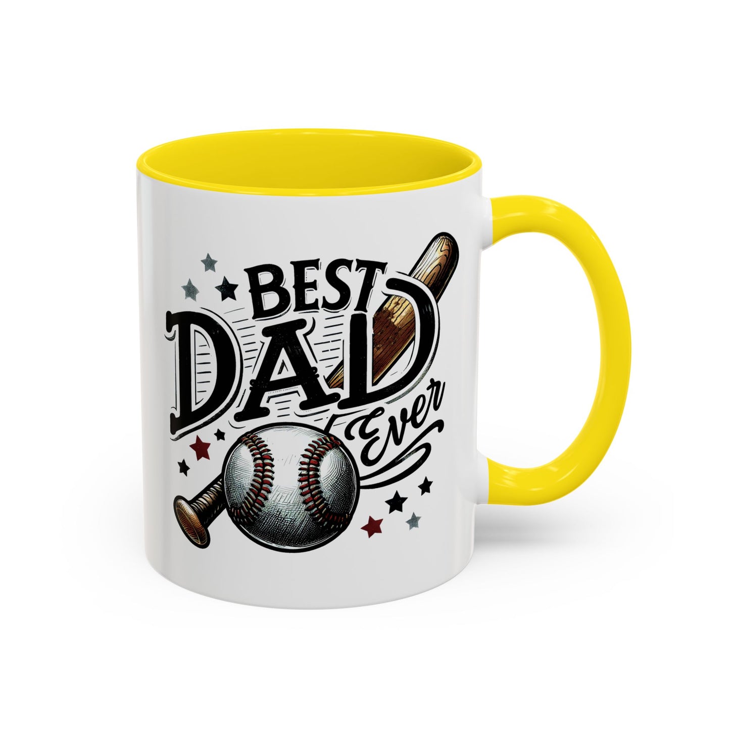 Father's Day Mug - Best Dad Ever Baseball