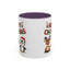 Christmas Mug - Red Green & Gold Text Reindeer Snowman Penguin