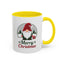 Christmas Mug - Merry Christmas Green & Red Text Gnome Present Trees