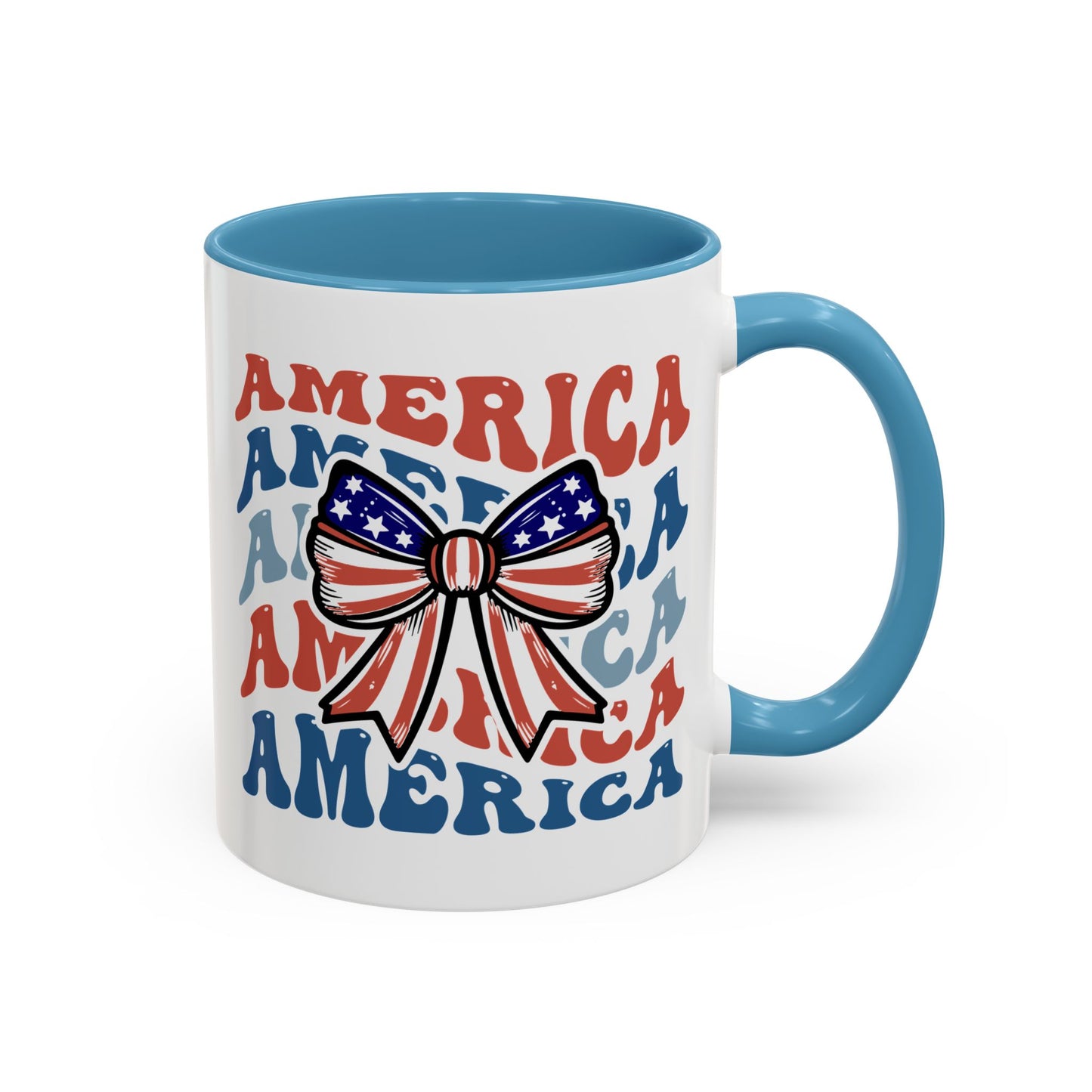 4th of July Mug - America Bow