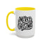 Christmas Mug - Merry Christmas Black Text Mistletoe