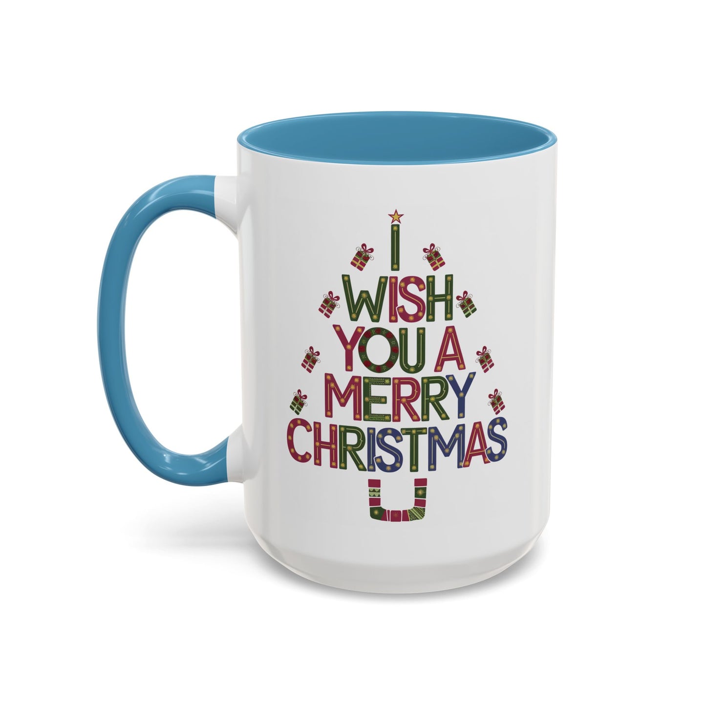 Christmas Mug - I Wish You a Merry Christmas Present Treee
