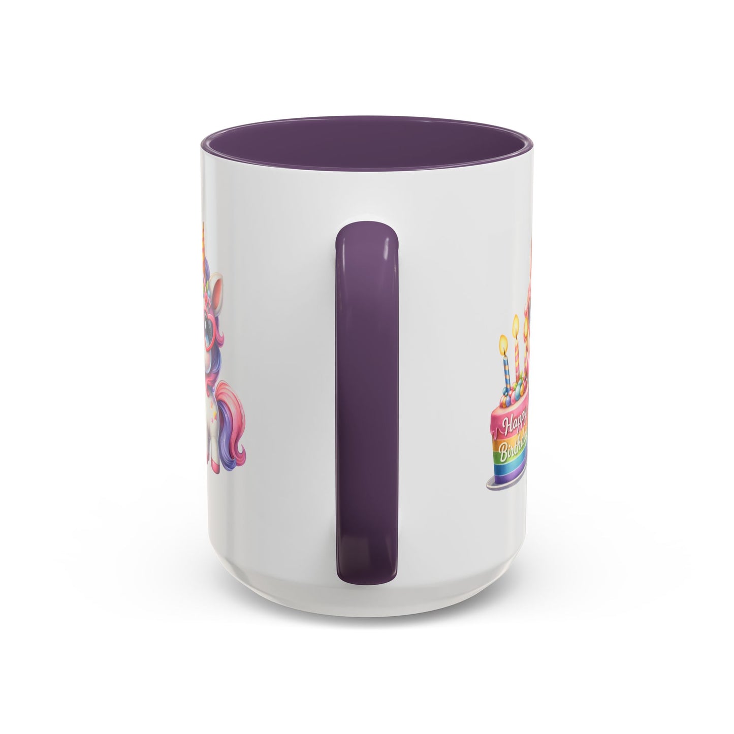 Birthday Mug - Unicorn Candles