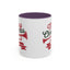 Christmas Mug - Red & Green Text Trumpet