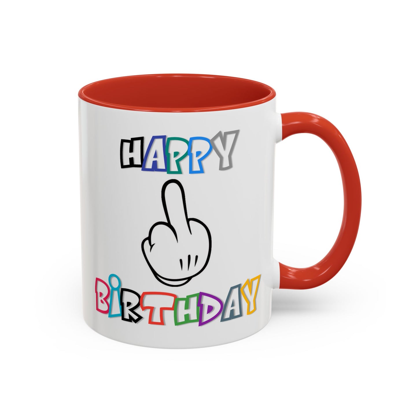 Adult Mug - Happy Birthday Middle Finger
