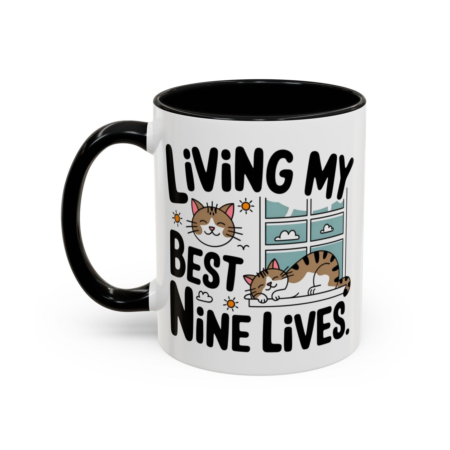 Animal Mug - Living My Best Nine Lives