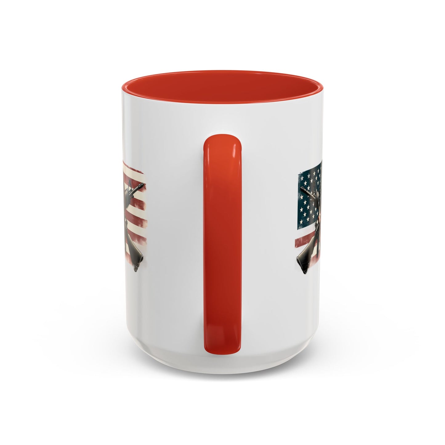 4th of July Mug - Skull Guns Flag
