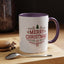 Christmas Mug - Merry Christmas Maroon Text Tree Star