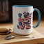 4th of July Mug - Animal Love USA Flag