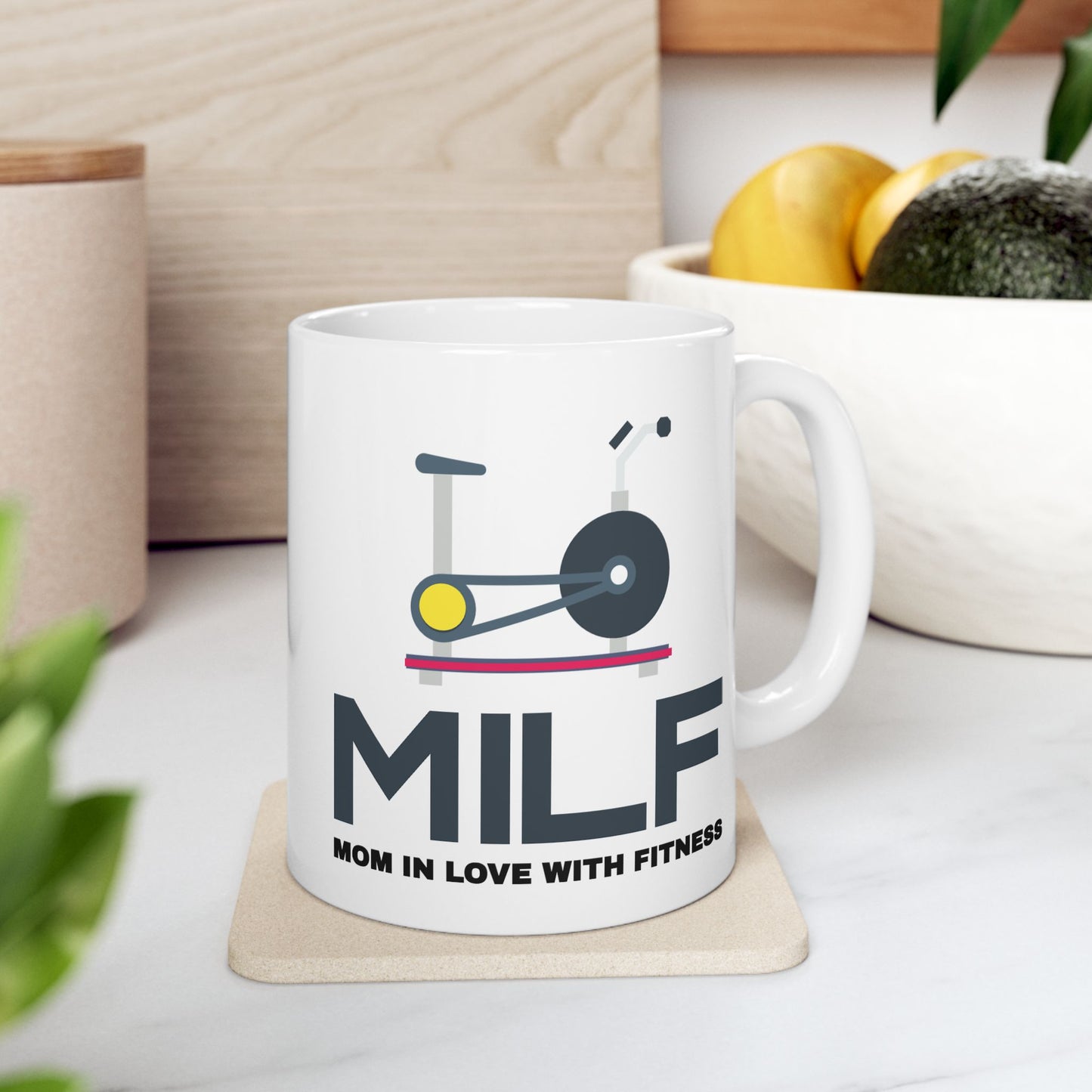 Adult Mug - Mom in Love with Fitness
