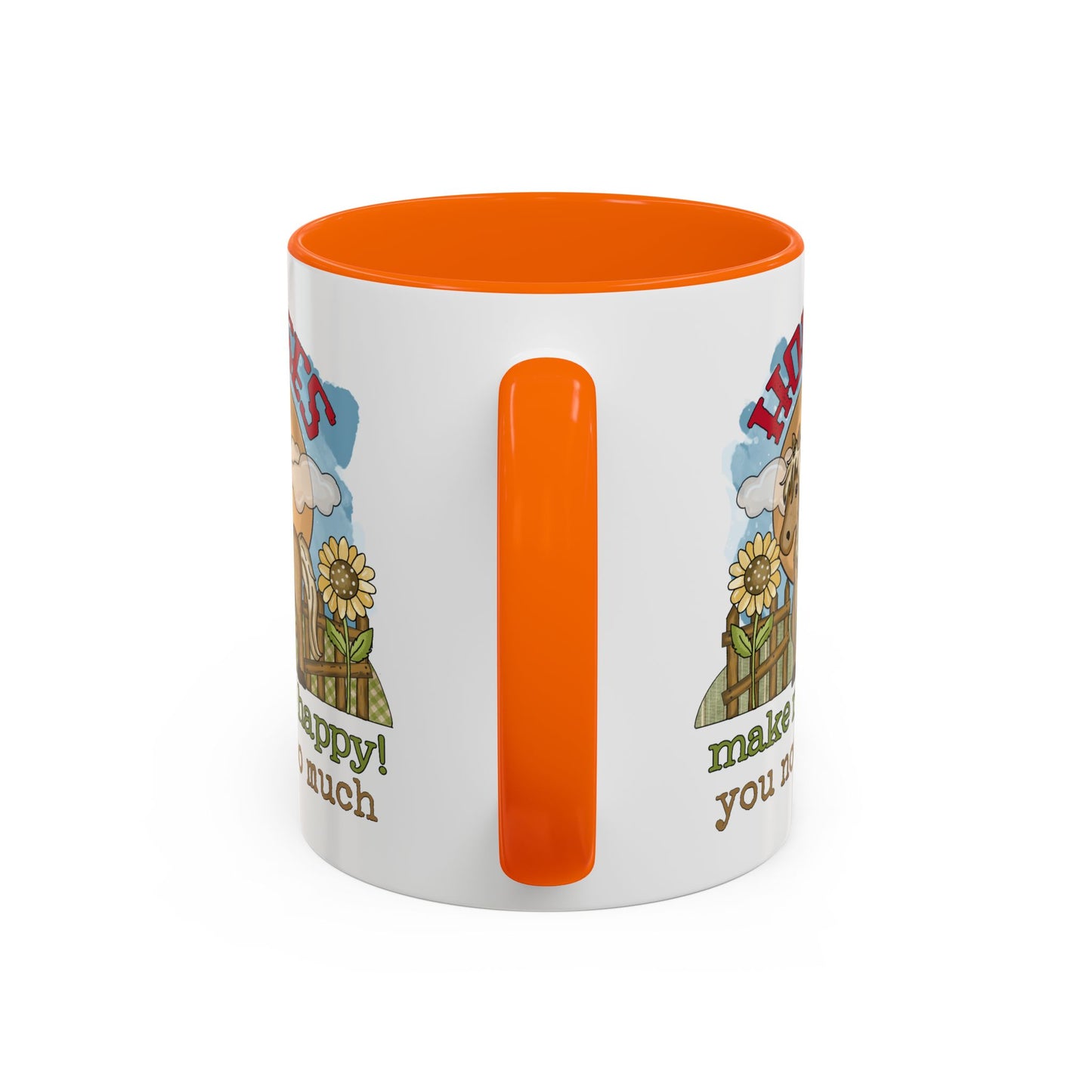 Humor Mug - Horses Make Me Happy