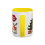 Christmas Mug - Happy Holidays Callout Santa Tree Presents Reindeer