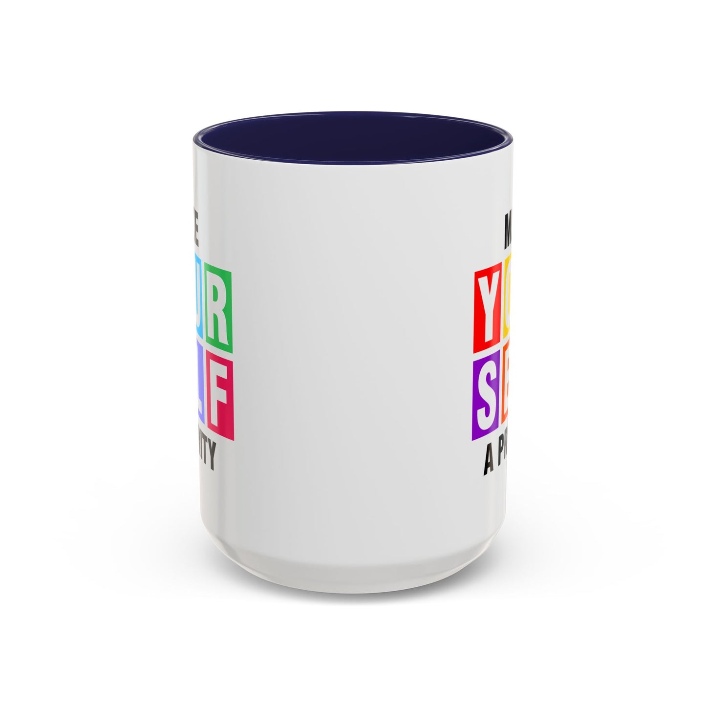 Wellness Mug - Make Yourself a Priority Colored Blocks