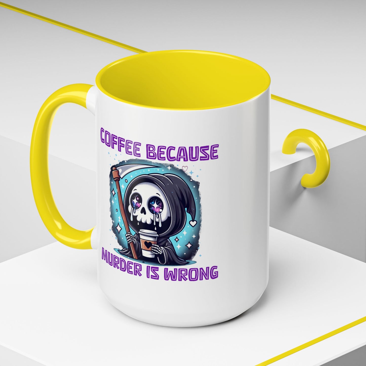 Humor Mug - Coffee Because Murder is Wrong