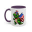 4th of July Mug - T Rex Dinosaur USA Flag